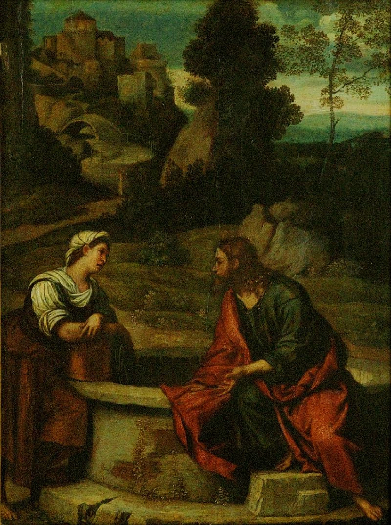 28-Bonvicino A. (1530 ca.), Cristo e la Samaritana